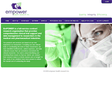 Tablet Screenshot of empowerhealthresearch.ca